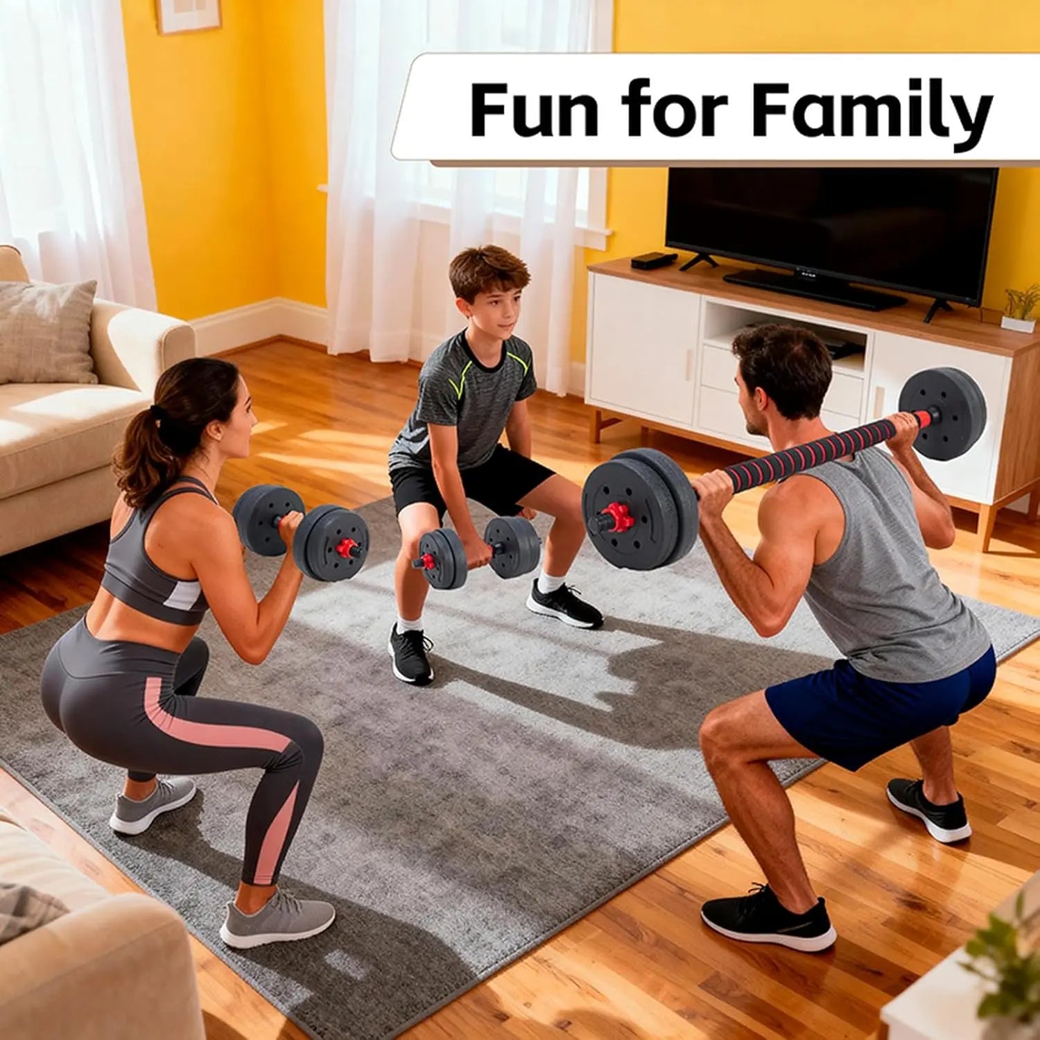 22 Lbs Adjustable Weights Dumbbells Set, Free Weights with Connector, Convertible Dumbbell Barbell Push-Up Stand Set, 3 in 1 Home Gym Fitness Weight Set for Men and Women